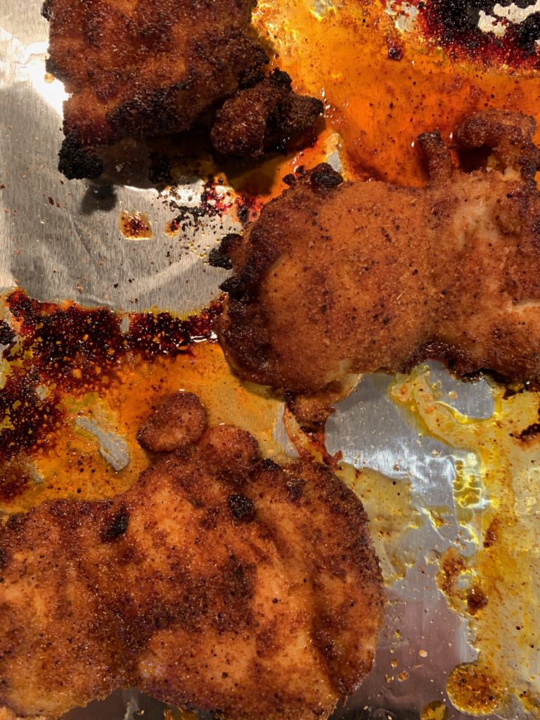 Spicy Honey Chicken Thighs